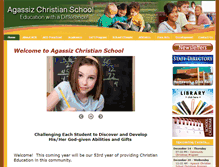 Tablet Screenshot of agassizchristianschool.com